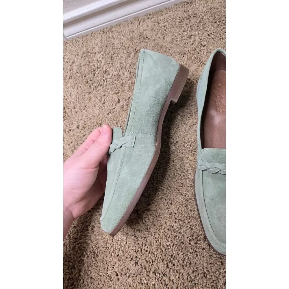 SEYCHELLES Afternoon Stroll Suede Loafer Sage Size 8.5
